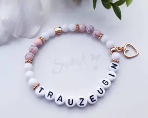 Trauzeugin Geschenk Sapilina Perlen-Armband